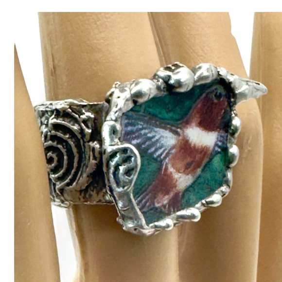 Artisan Crafted Broken China Rings Made from Fragments of Various  Vintage China - Picture 7 of 15